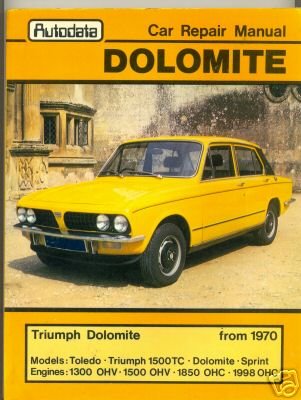 Autodata Triumph Toledo Dolomite Car repair Maintenance Manual 1970-80 cover image