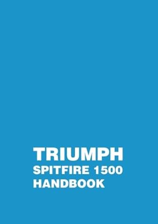Triumph Spitfire 1500 Handbook: RTC9221 including Supplement RTC9221/3 cover image