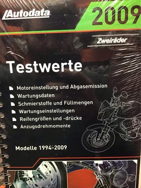 Autodata Testwerte 2009 - Für Zweiräder von 1994-2009