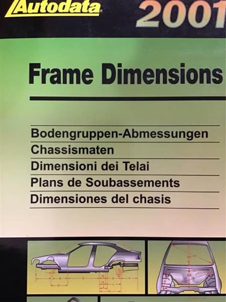 Autodata 2001 Frame Dimensions - Bodengruppen Abmessungen